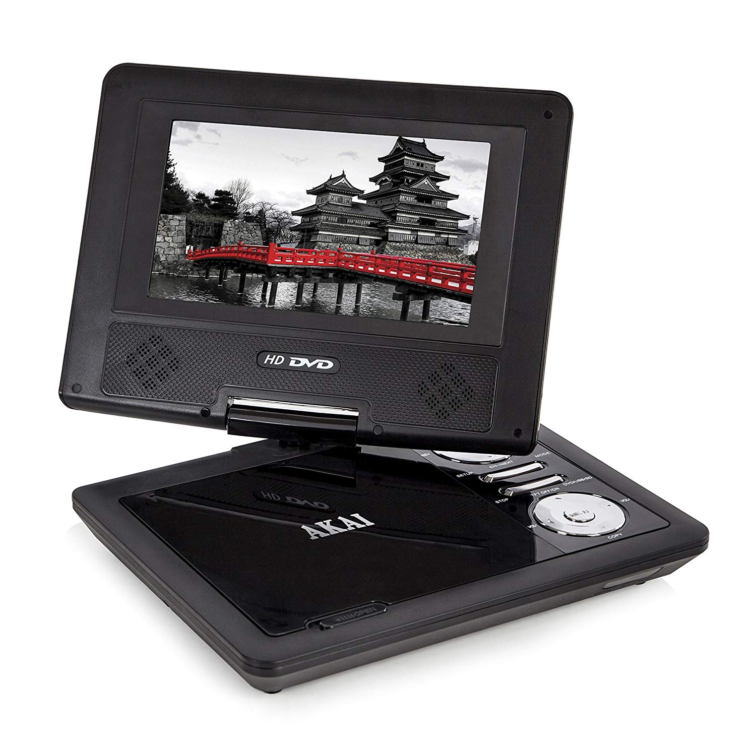 Akai A51007 7″ Portable DVD Player 270 Degree Screen – Black
