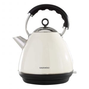 Daewoo SDA1576 Kensington 3000W Pyramid Kettle 1.7L Cream