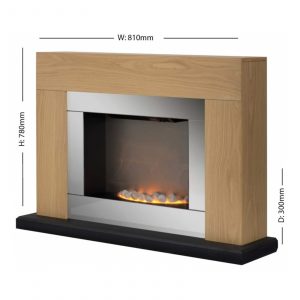 Warmlite WL45026 Shrewsbury Fireplace Suite Oak Effect