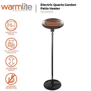 Warmlite WL42009 Patio Heater Portable - Black