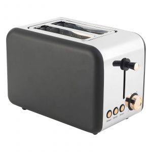 Salter 2 Slice Toaster – Black / Rose Gold