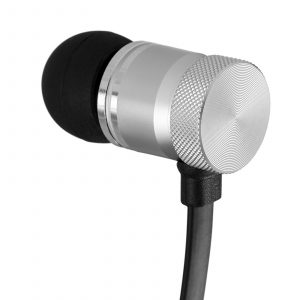Akai DYNMX In-Ear Bluetooth Headphones With Built In Mic – Silver Brand New