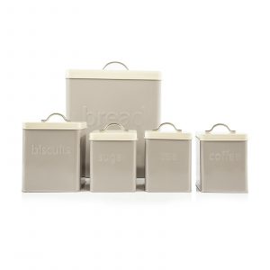 Cook Incolour MCK39001 5 Piece Metal Storage Set Barley