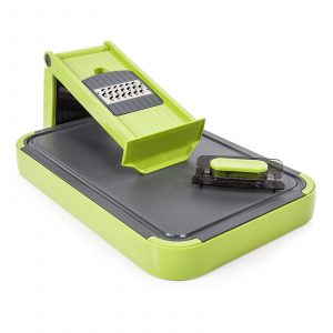 Tower T80422 Health 6in1 Mandoline & Cutting Board – Green / Black
