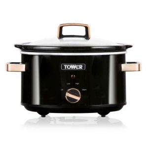 Tower Slow Cooker 3.5L – Black / Rose Gold