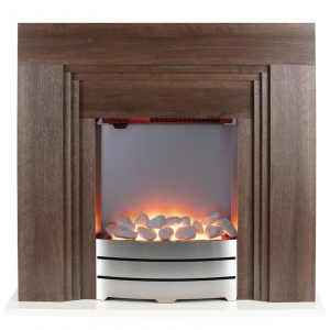 Warmlite WL45011OAK York Fireplace Suite 2000W Oak Effect