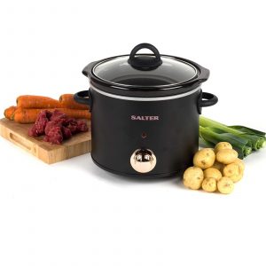 Salter Slow Cooker EK2623RG – Rose Gold / Black