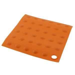 Anzo HB3010DE-ORANGE Silicone Square Shape Heat Proof Mat