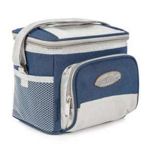 Coast & Co 6 Can Cooler Bag Blue & Grey CC20001