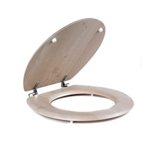 Beldray LA033710WOAK White Oak Effect Toilet Seat 18 inch