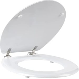 Beldray white wooden toilet seat
