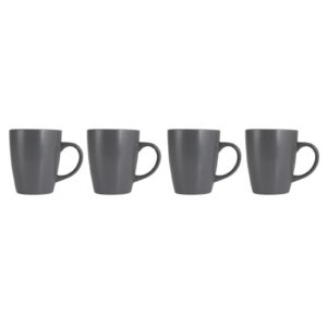 Simply Home AIS30003 Amalfi 4 Piece Mug Set Charcoal Grey