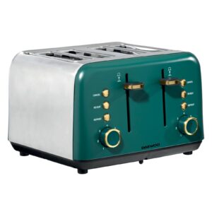 Daewoo 4 Slice Toaster Green