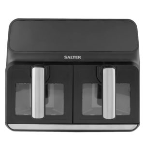 Salter EK5196GW Dual Air Fryer 7.6L With Clear Viewing Window