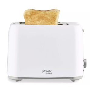 Tower PT20055WHT Presto 2 Slice Toaster White