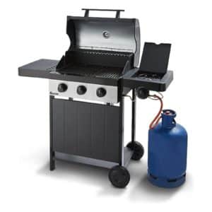 SWAN Kansas 3 Burner Gas BBQ Black