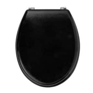 Beldray LA032355BLK Wooden Toilet Seat Black