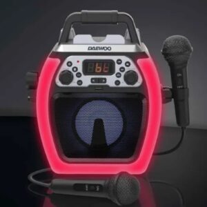 Daewoo Compact Bluetooth Karaoke Machine Black