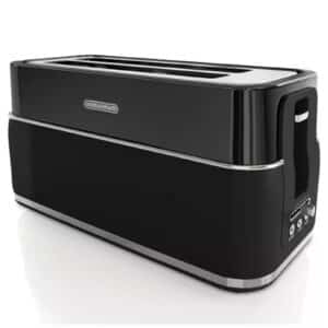 Morphy Richards 245744 4 Slice 2 Long Slot Toaster 1750W Signature Black BD