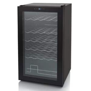 Swan SR12040BN 34 Bottle Glass Fronted Wine Cooler