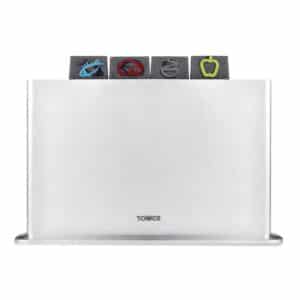 Tower 4 Piece Chopping Board Set Grey