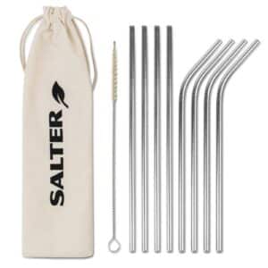 Salter Reusable Straws Stainless Steel