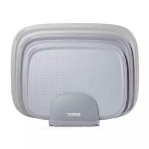 Tower 3 Piece Nesting Chopping Board Set Grey