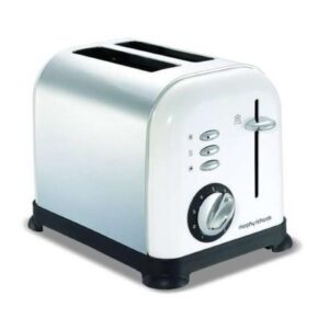 Morphy Richards 44325 White Accents 2 Slice Toaster