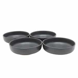 Carnaby Stonebridge 4 Piece Stoneware Pasta Bowl Set Grey