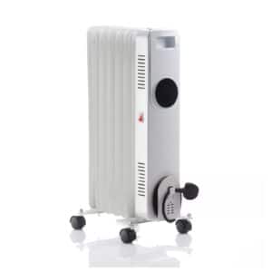 Daewoo HEA1889 1500w Oil Filled Radiator With Led Display White