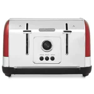 Morphy Richards 240133 Venture 4 Slice Toaster Red And Stainless Steel BD