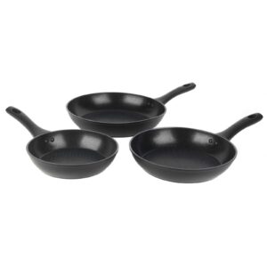 Salter Geo Hex 3 Piece Fry Pan Set