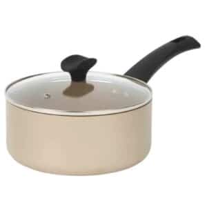 Salter Olympus Non Stick Coating 20cm Saucepan Gold (Cream)