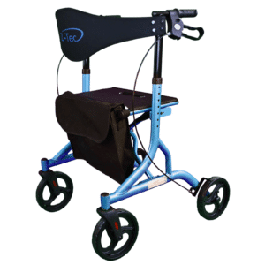 Falcon XL Folding Lightweight Rollator in Ice Blue Only 5.9kg Brand New