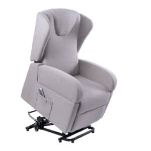 Milan K610-2R-GY Dual Motor Riser Recliner in Grey With Removable Arm Rests Brand New