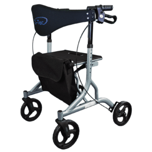 Falcon XL Folding Lightweight Rollator in Artic Silver Only 5.9kg Brand New