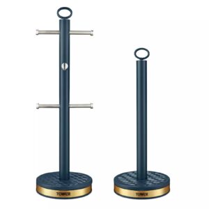 Tower Empire Mug Tree And Towel Pole Set Midnight Blue