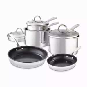Goodfood TriPly 5 Piece Cookware Set Stainless Steel