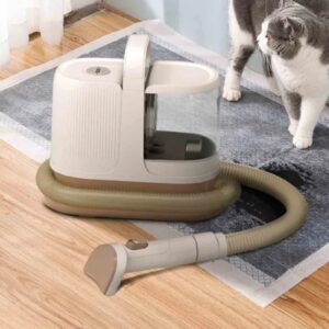 Livingandhome 6 In 1 Pet Grooming Vacuum White