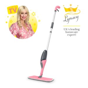 Swan Lynsey 2 In 1 Microfibre Spray Mop Pink