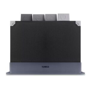 Tower 4 Piece Chopping Board Set Black