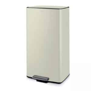 Tower 40 Litre Rectangular Pedal Bin Cream
