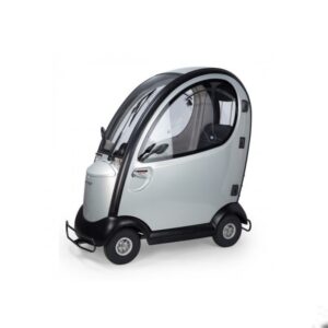 Shoprider Traveso Scooter – Waterproof, Lockable, Fully Enclosed – Silver