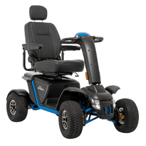 Pride Wrangler Off-Road Mobility Scooter – 30-Mile Range – True Blue