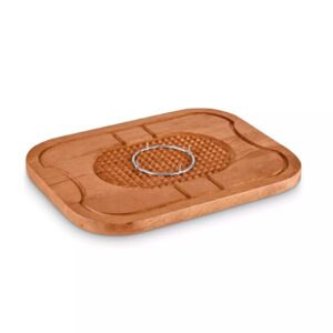 Tower Wooden Carving Board with Meat Spikes Mango Wood