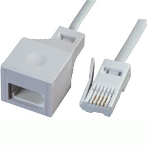 Pifco TEL1016 5 Meter Approx Telephone Extension Lead White