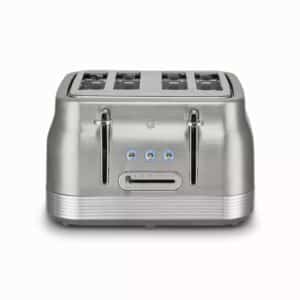 Swan ST19029SS Retro Variable Width Four Slice Toaster Stainless Steel