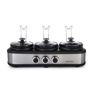 Morphy Richards 462501 TrioServe 3.9L Three Pot Slow Cooker