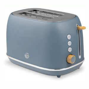 Swan Fjord 800W 2 Slice Toaster Grey